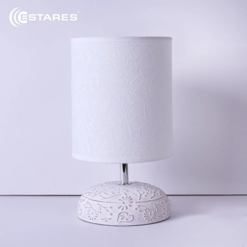 Светильник настольный ESTARES GAMMA 1xE14 R-150x150x265-WHITE-220-IP20 фото Светильник настольный ESTARES GAMMA 1xE14 R-150x150x265-WHITE-220-IP20 картинка